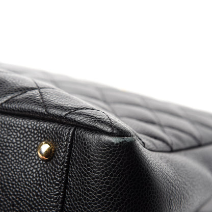 Chanel Caviar Quilted XL Grand Shopping Tote GST Black 9 of 17