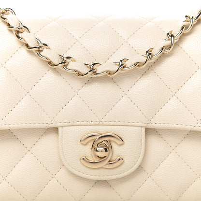 Chanel Caviar Quilted Mini Rectangular Flap White 10 of 11