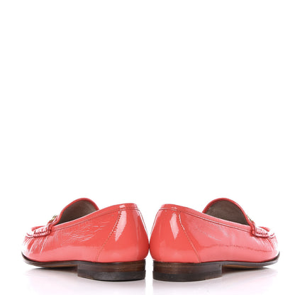 Gucci Patent Womens 1953 Horsebit Loafers 36 Coral 7 of 14