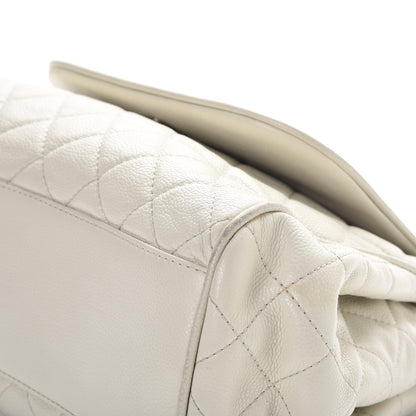 Chanel Caviar Quilted Timeless Accordion Flap White 15 of 17