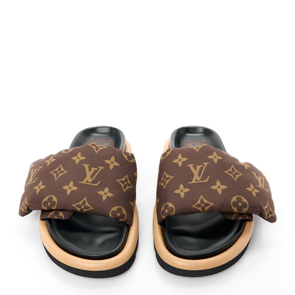 Louis Vuitton Nylon Monogram Pool Pillow Comfort Mule 36 Cacao Brown 2 of 8