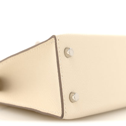 Hermes Epsom Mini Kelly Sellier 20 Craie 9 of 12