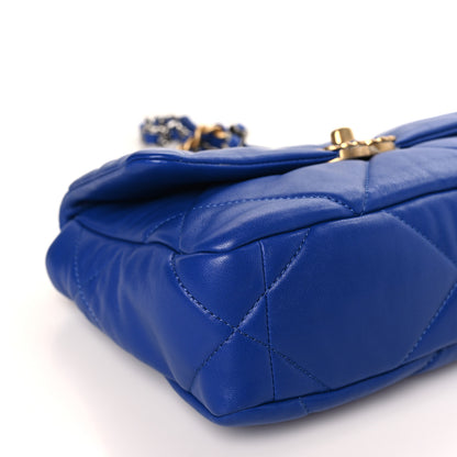 Chanel Lambskin Quilted Medium Chanel 19 Flap Blue 7 of 8