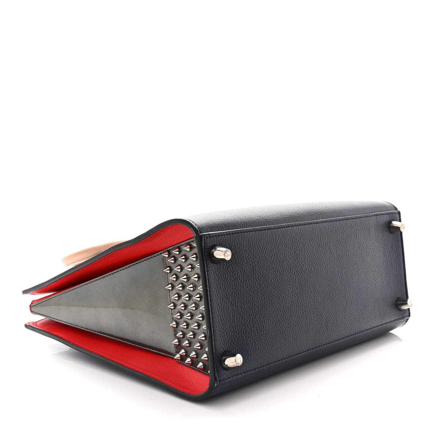 Calfskin Empire Patent Studded Medium Paloma