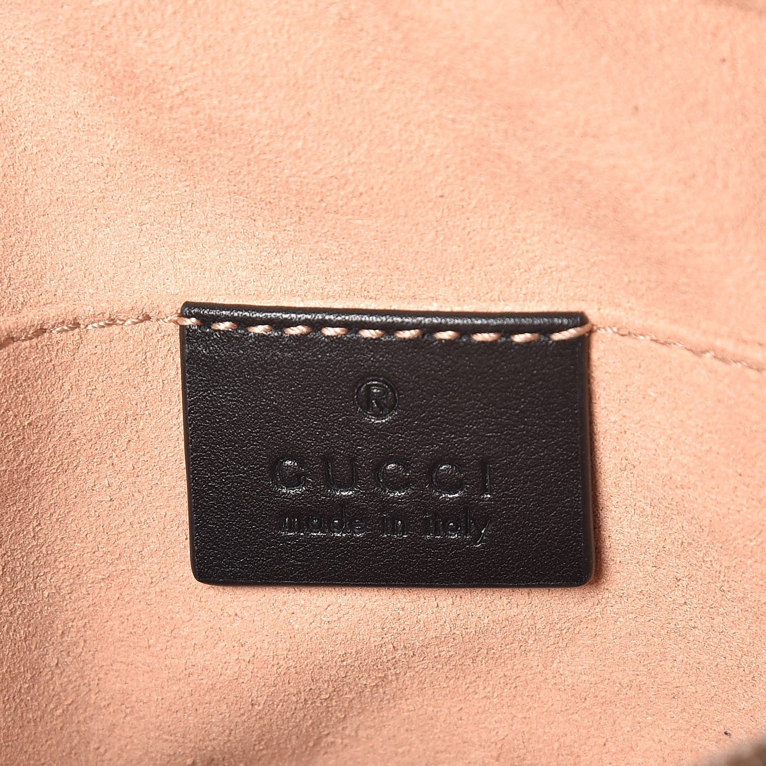 Gucci Calfskin Matelasse GG Marmont Belt Bag 85 34 Black 6 of 7