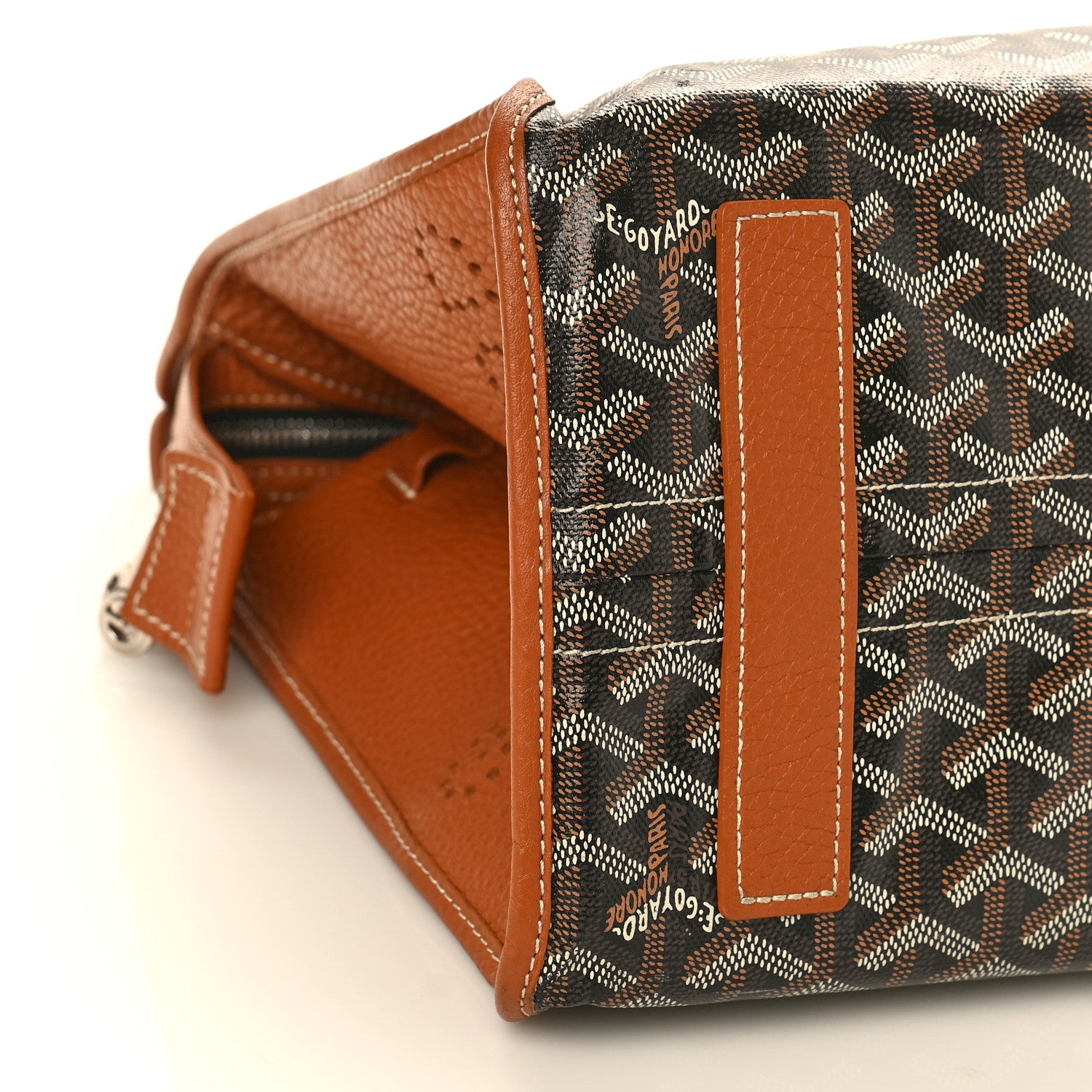 Goyard Goyardine Sac Hardy Pet Carrier PM Black Gold 9 of 10
