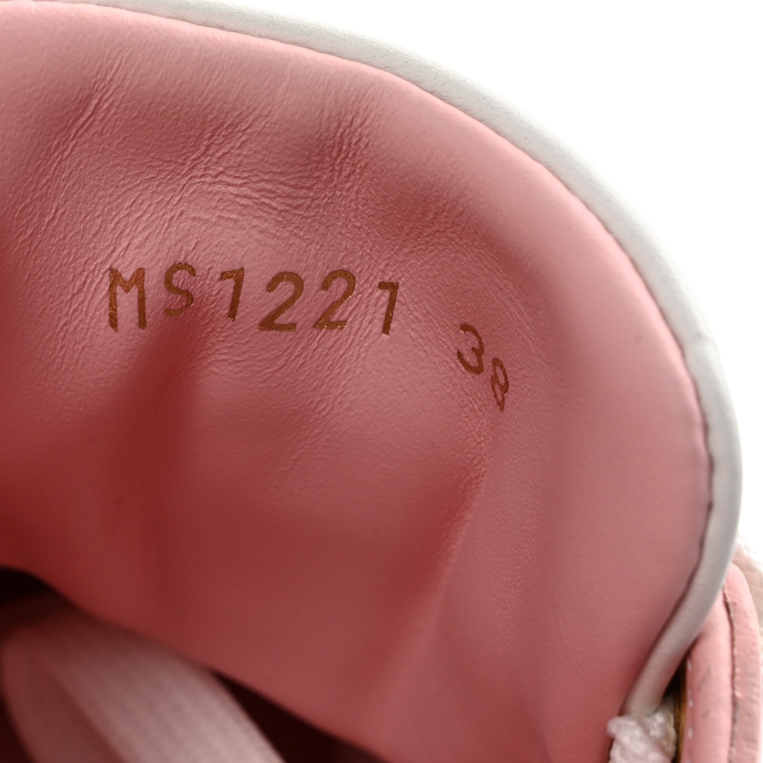 Louis Vuitton Monogram Embossed Calfskin Damier Azur Time Out Sneakers 38 Rose Clair Pink 10 of 11