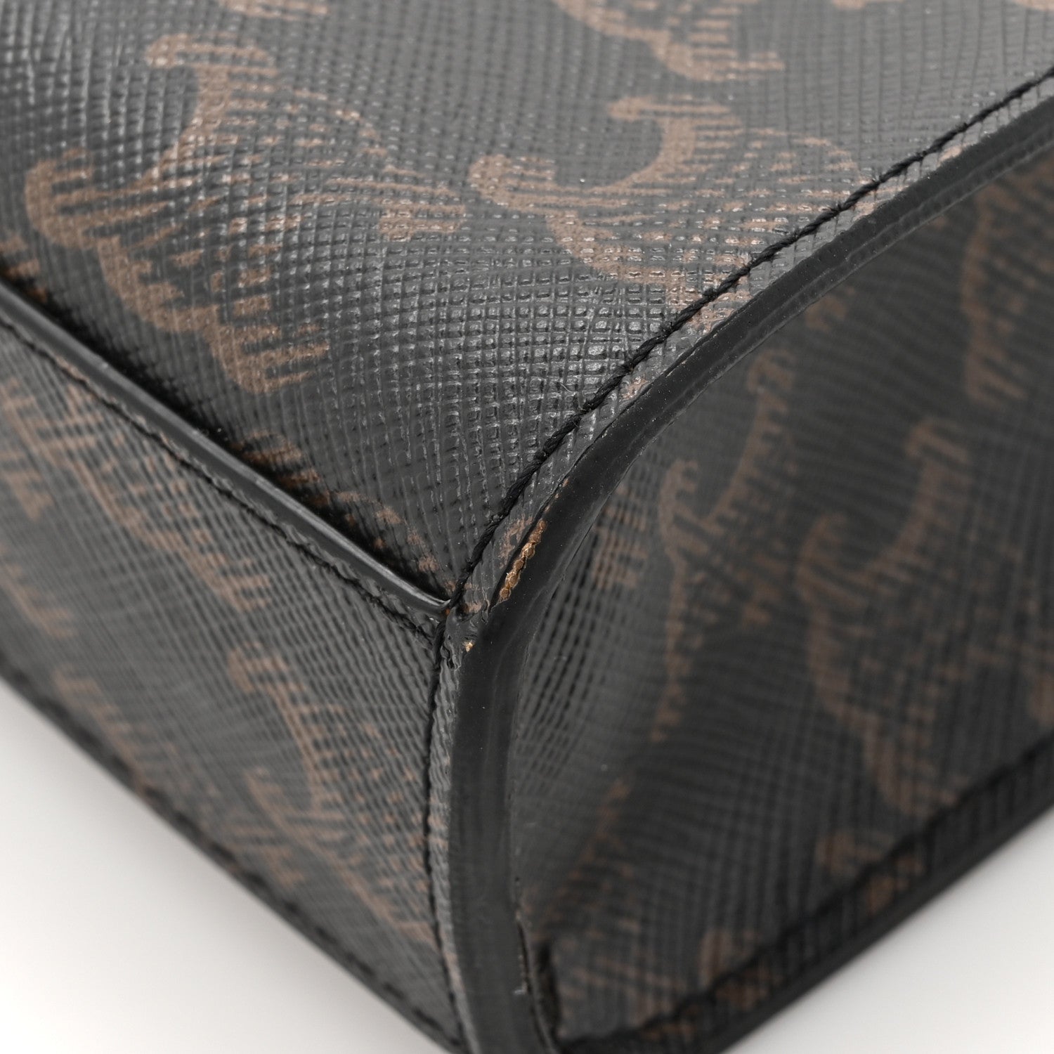 Celine Triomphe Canvas Calfskin Mini Vertical Cabas Tan 11 of 12