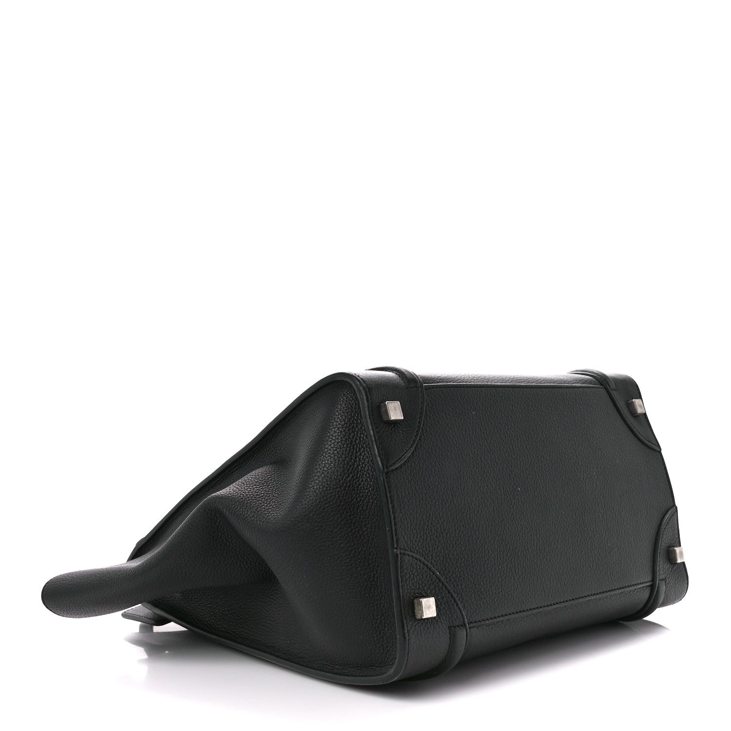 Celine Drummed Calfskin Micro Luggage Black 4 of 14