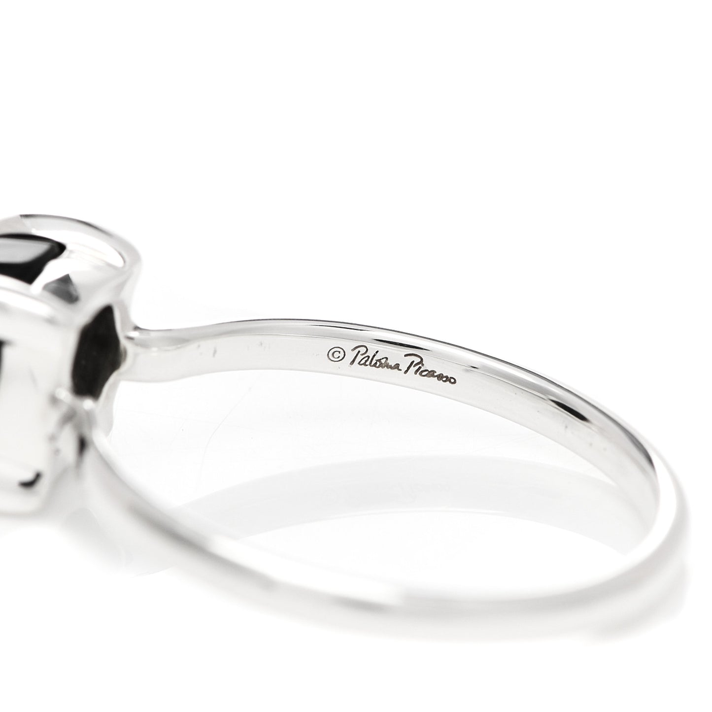 Sterling Silver Black Onyx Paloma Picasso Sugar Stacks Ring 54 7
