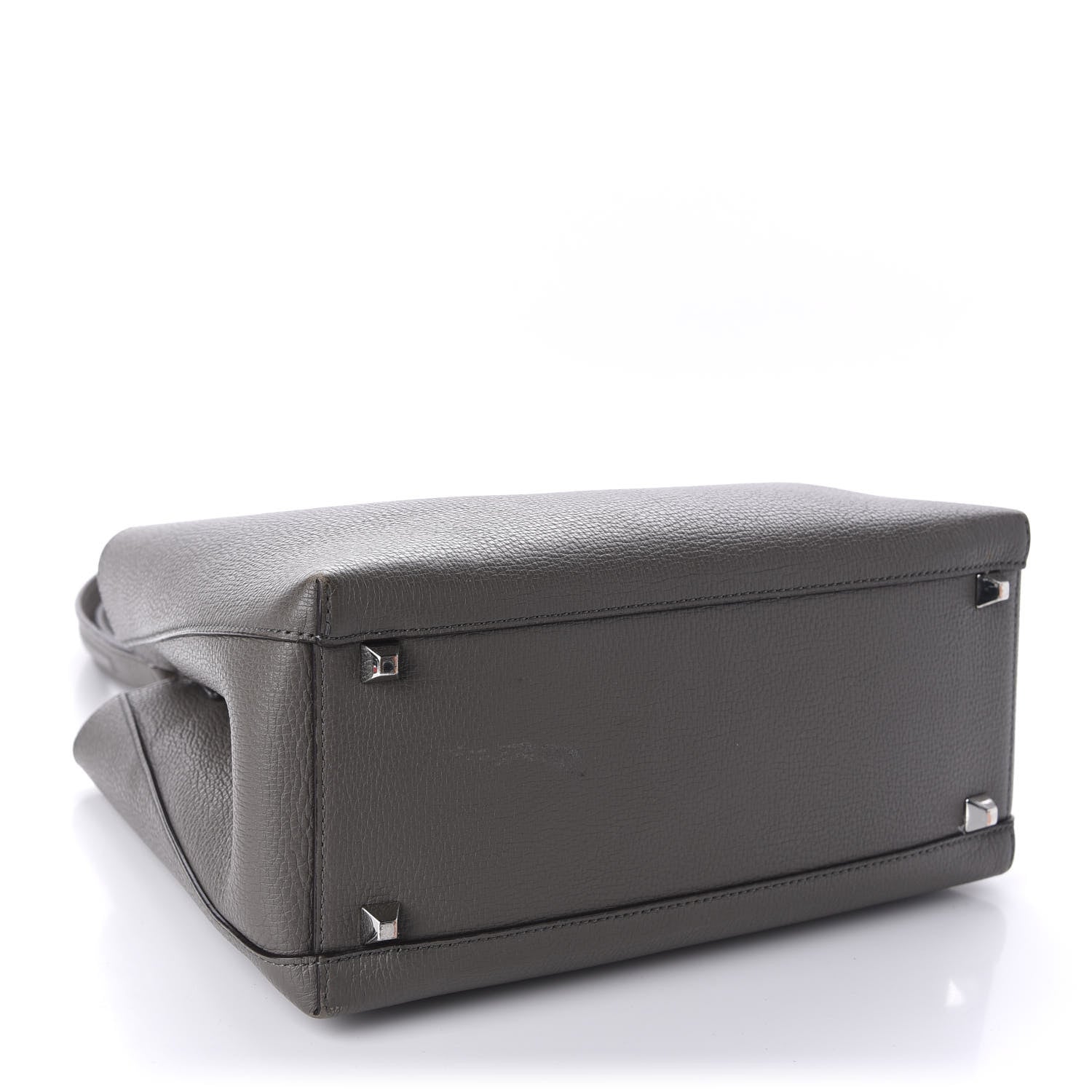 MCM Grained Calfskin Sarah Medium Visetos Hobo Grey 4 of 15