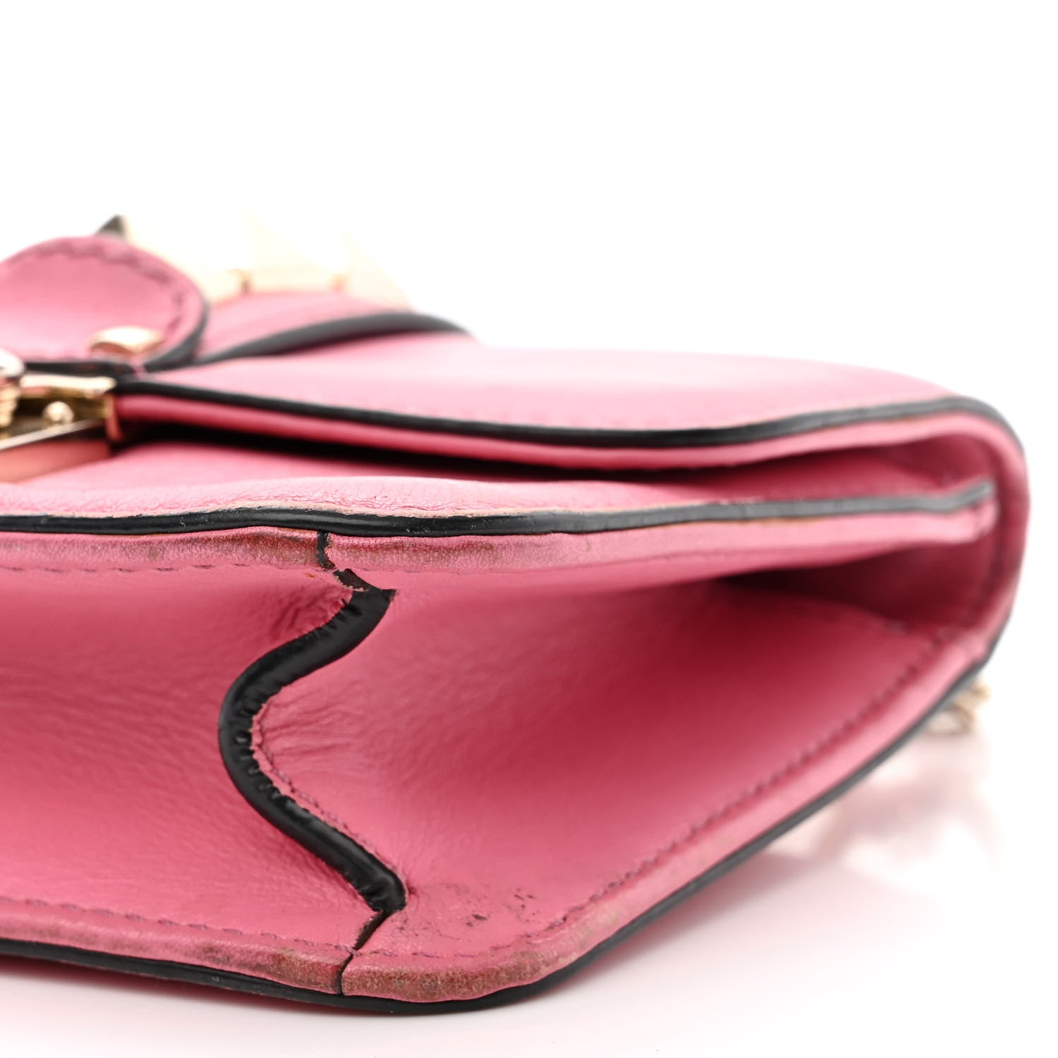 Valentino Garavani Vitello Mini Glam Lock Rockstud Flap Ninphea 10 of 13