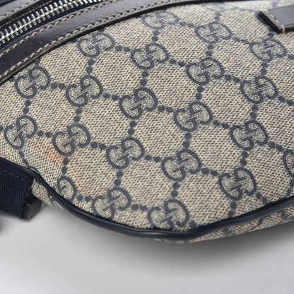 Gucci GG Supreme Monogram Belt Bag Navy 8 of 14