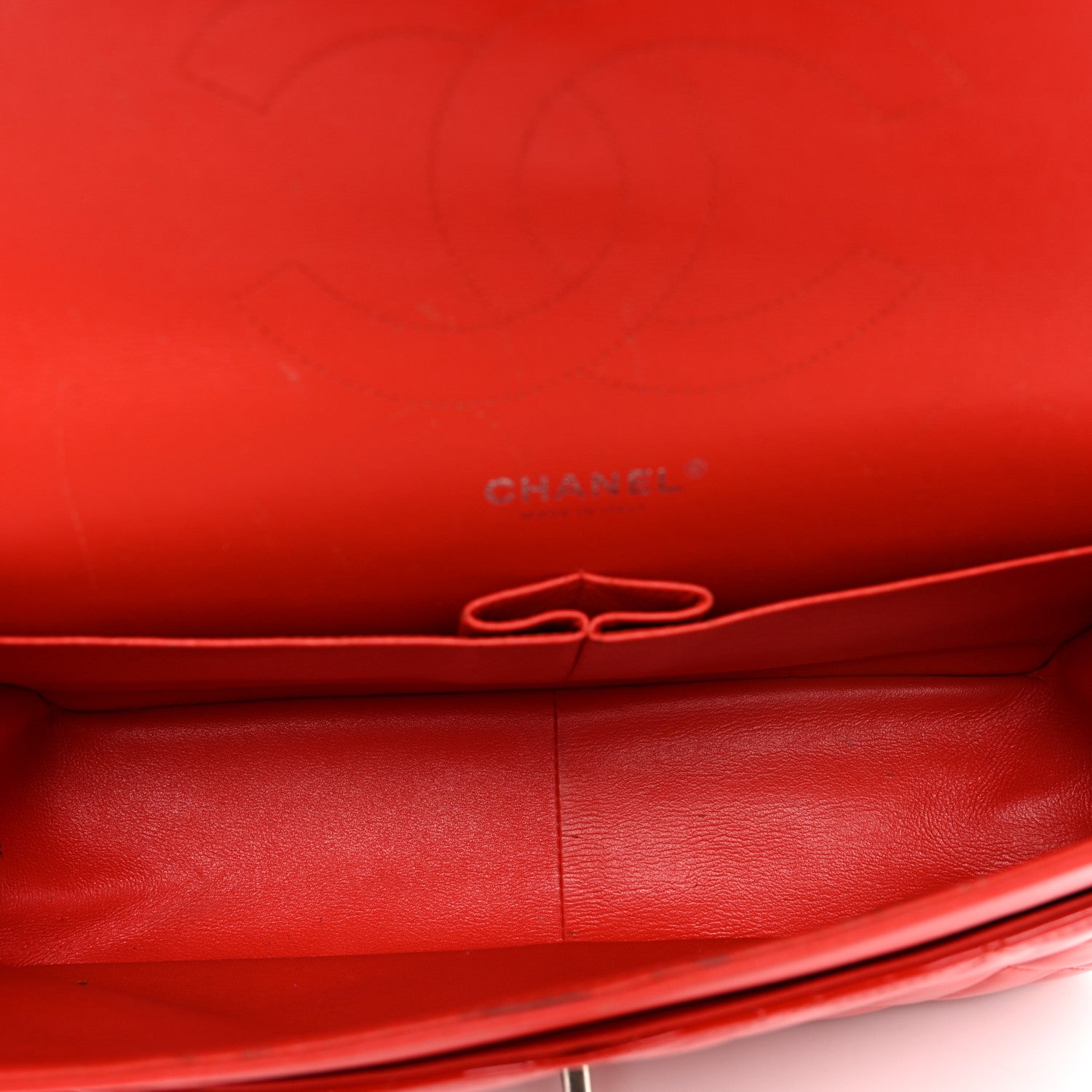 Chanel Patent Quilted Jumbo Double Flap Red 5 of 15