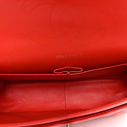 Chanel Patent Quilted Jumbo Double Flap Red 5 of 15