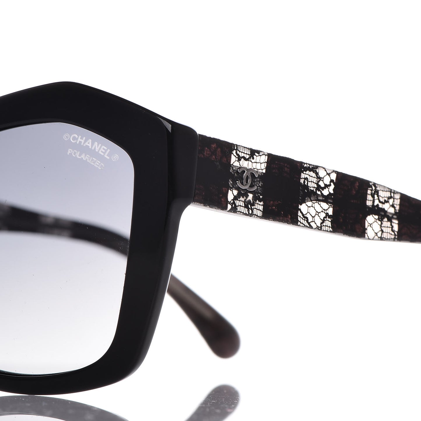 Lace Effect Sunglasses 5296 Black