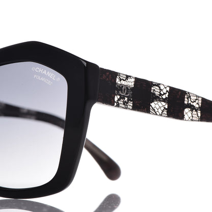 Chanel Lace Effect Sunglasses 5296 Black 7 of 9