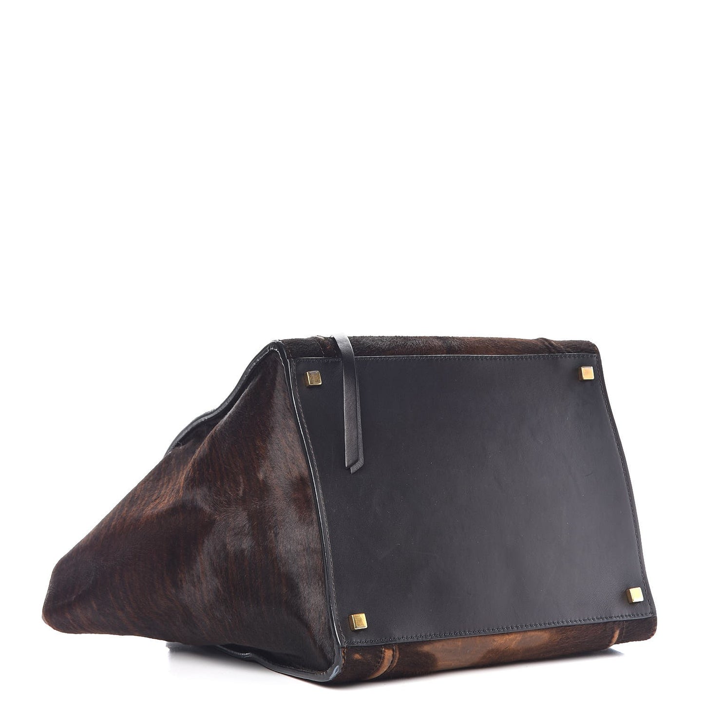 Shaded Pony Hair Calfskin Medium Phantom Luggage Brown