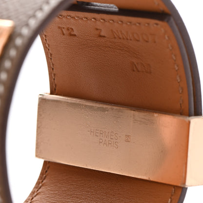 Hermes Epsom Collier de Chien CDC Bracelet T2 Etoupe 5 of 6