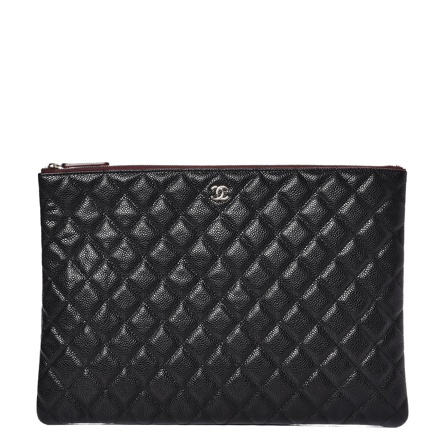 Chanel Caviar Quilted Large Cosmetic Case Black 1 of 8
