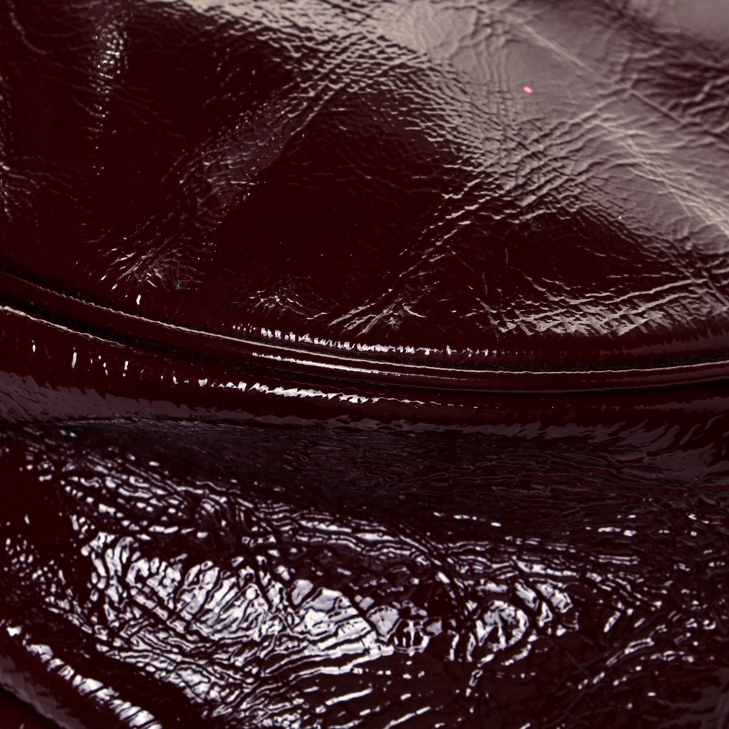 Burberry Patent Quilted Hobo Burgundy 9 of 13