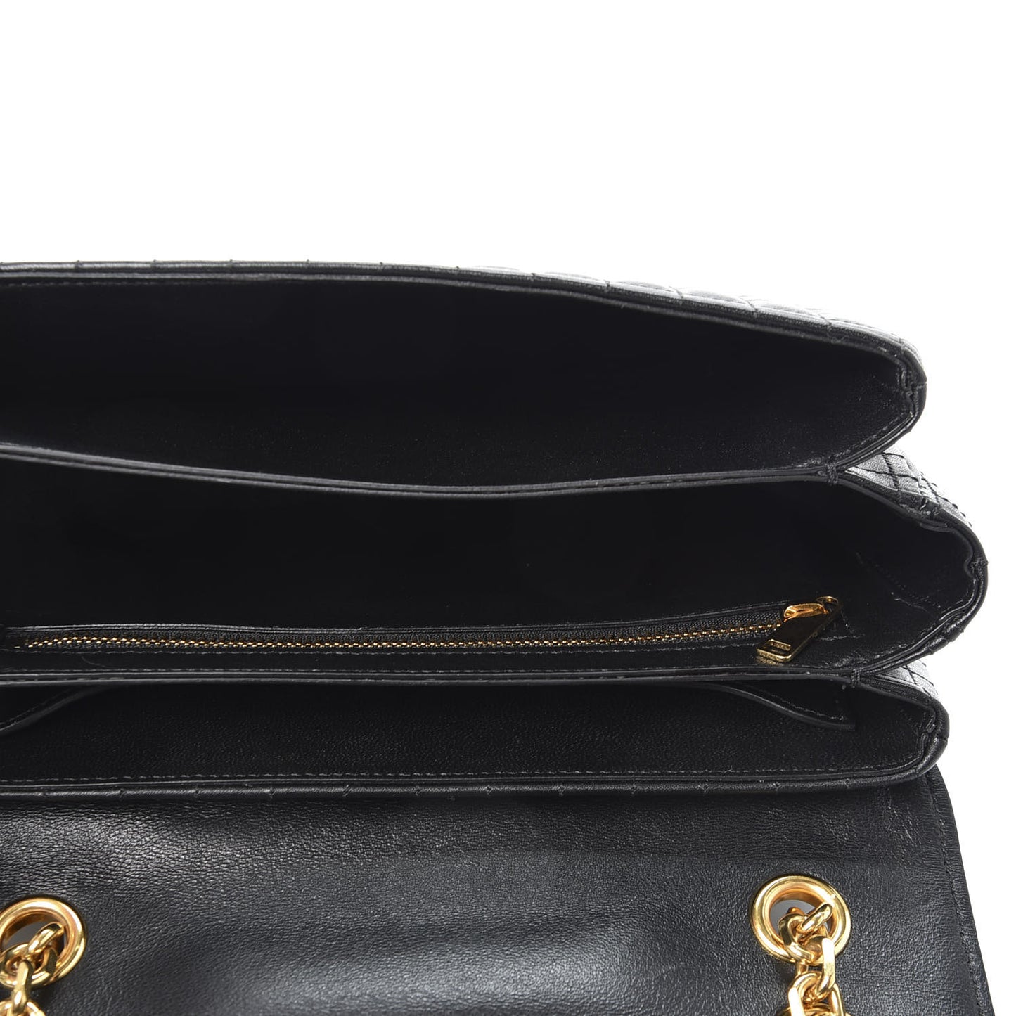 Calfskin Quilted Medium C Bag Black