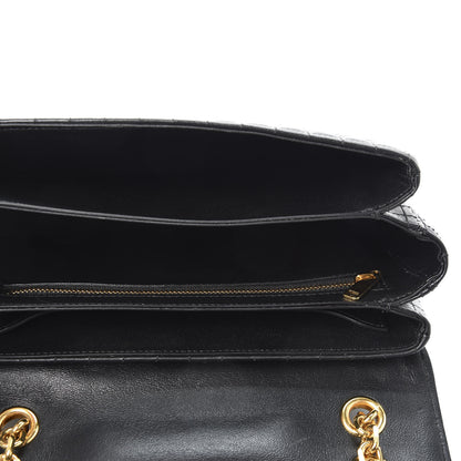 Celine Calfskin Quilted Medium C Bag Black 4 of 9