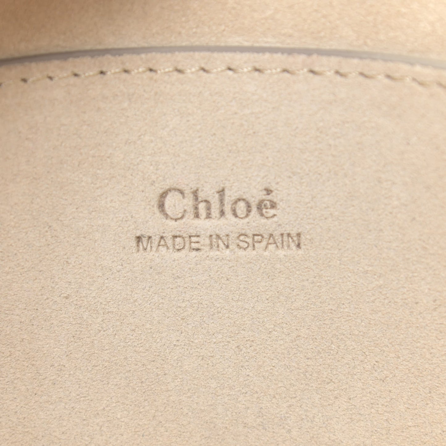 Suede Calfskin Small Faye Shoulder Bag Motty Grey