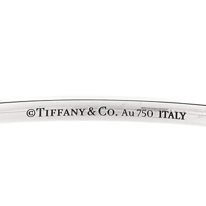 Tiffany 18K White Gold Diamond Metro Bangle Bracelet 3 of 3