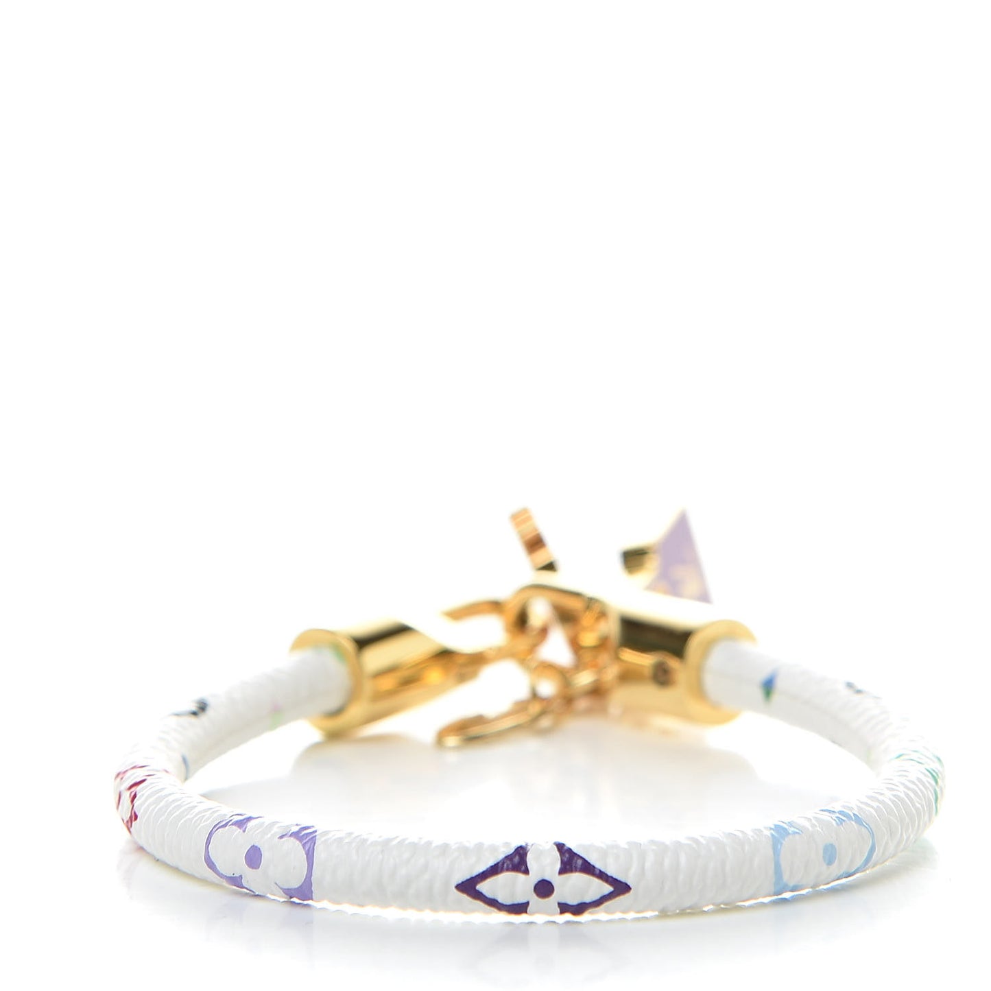 Monogram Multicolor Luck It Bracelet 19 White