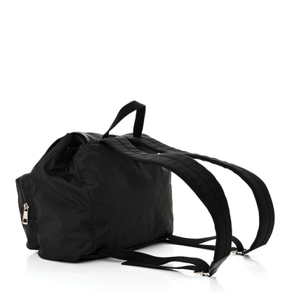 Gucci Nylon Monogram Medium Light Single Buckle Backpack Black 3 of 10