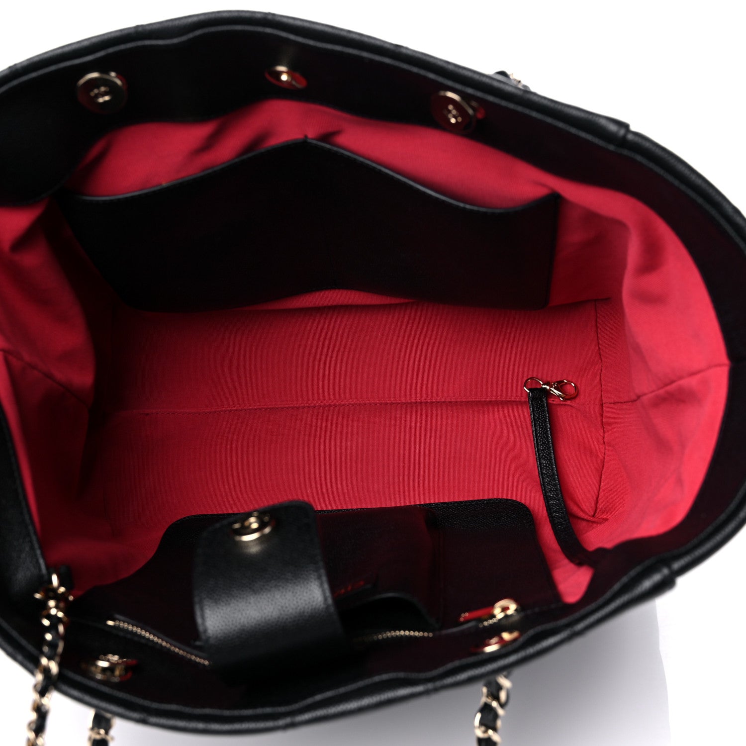 Chanel Caviar Quilted Large Shopping Tote Black 5 of 10