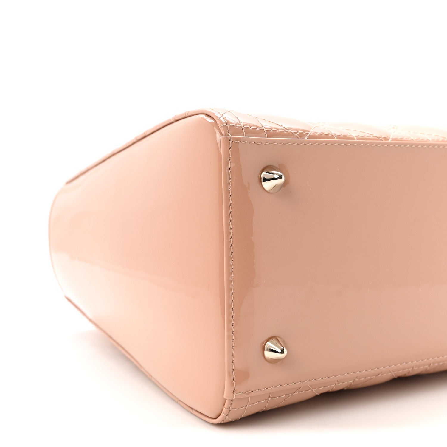 Christian Dior Patent Cannage Medium Lady Dior Rose Des Vents 8 of 10