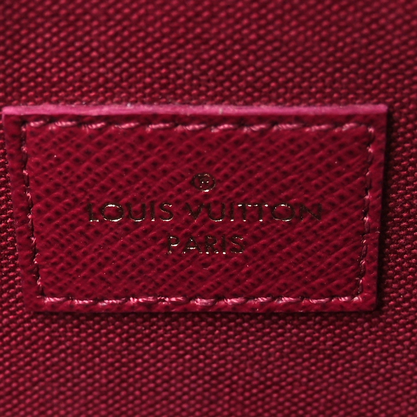 Monogram Pochette Felicie Chain Wallet Fuchsia
