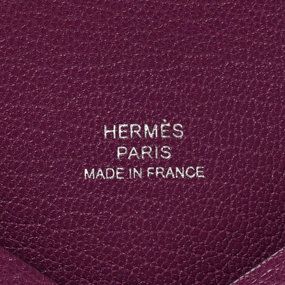 Hermes Chevre Mysore Calvi Card Case Anemone 7 of 8