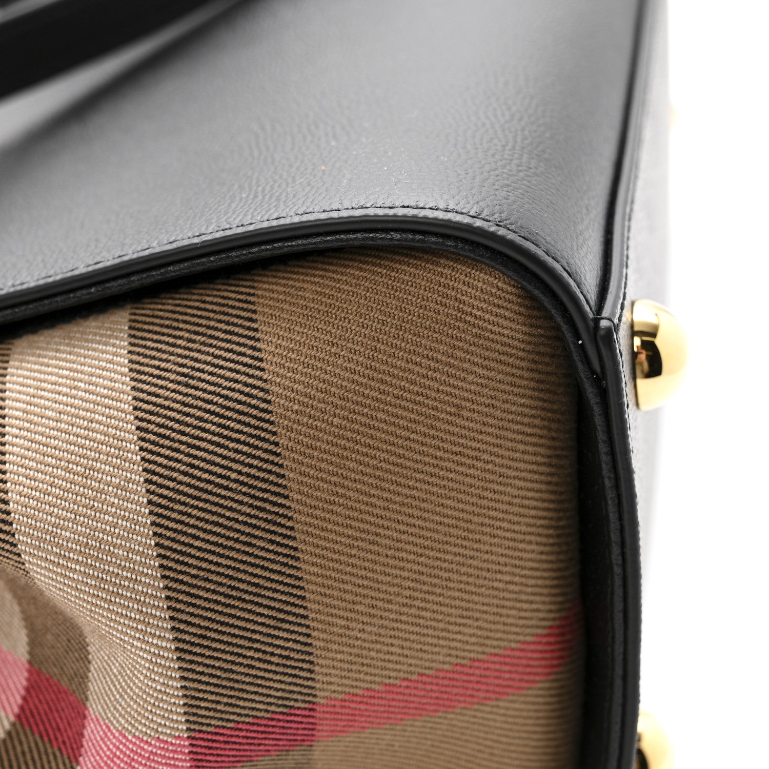 Burberry Calfskin Mega Check Small Banwell Tote Black 11 of 11