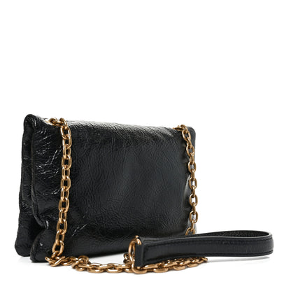 Balenciaga Arena Puffy Monaco Chain Shoulder Bag Black 3 of 10