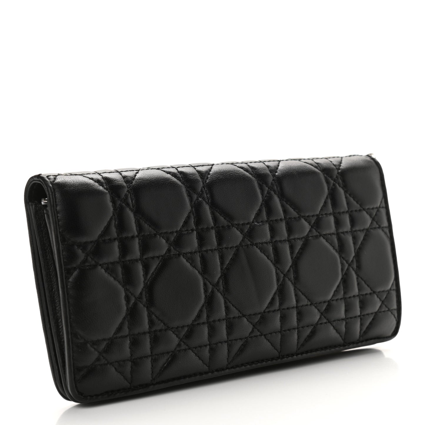 Lambskin Cannage Rendezvous Wallet Black