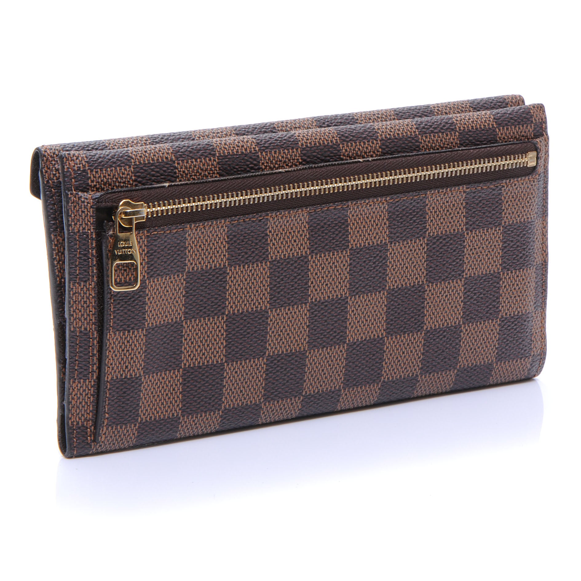 Louis Vuitton Damier Ebene Long Origami Wallet 3 of 7