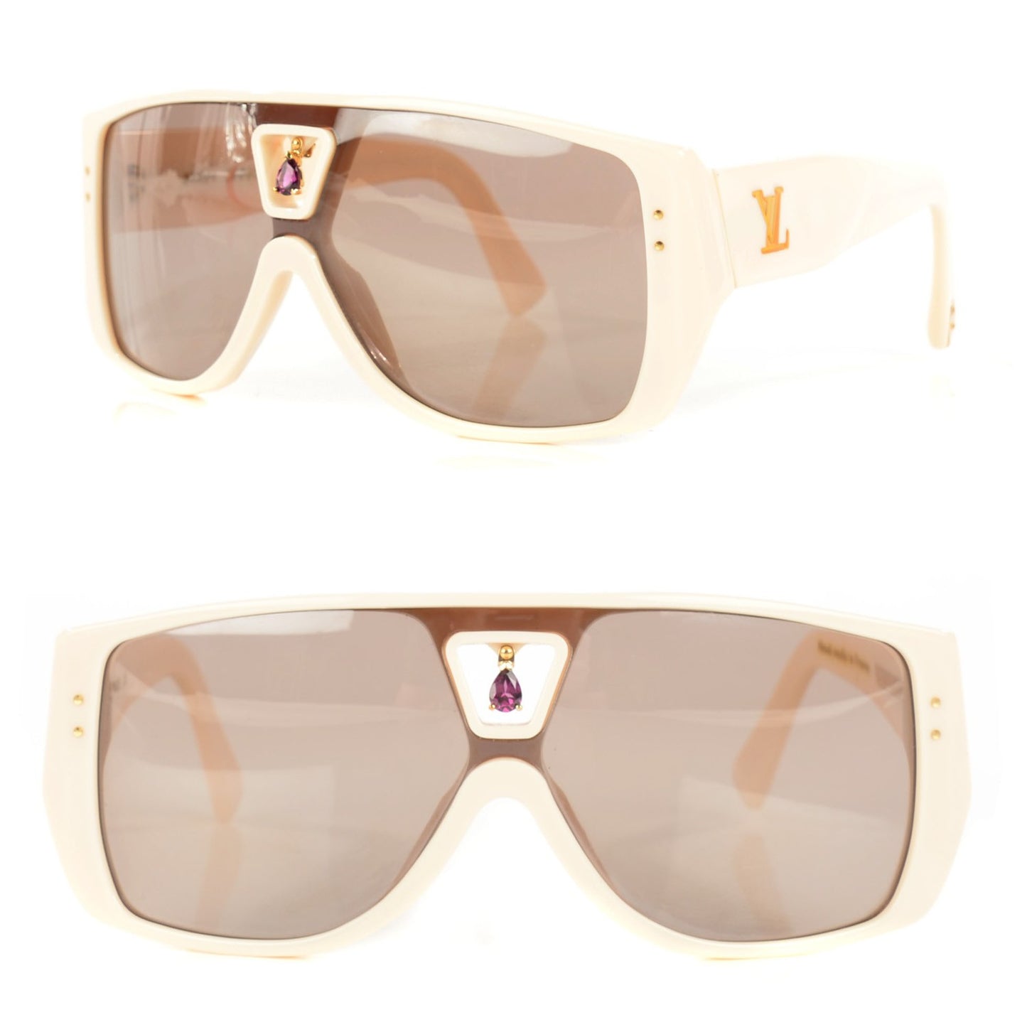 Acetate Amethyst Bindi Sunglasses Ivory