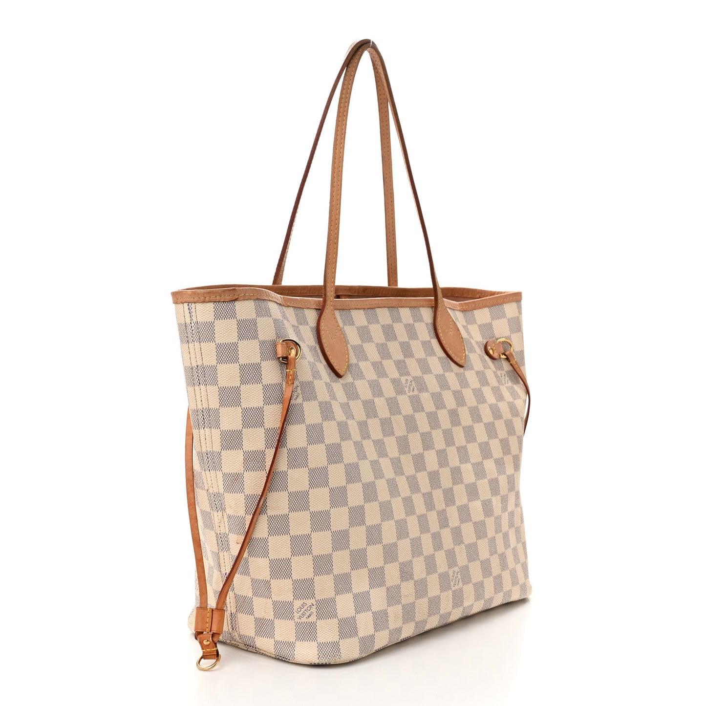 Damier Azur Neo Neverfull MM Rose Ballerine