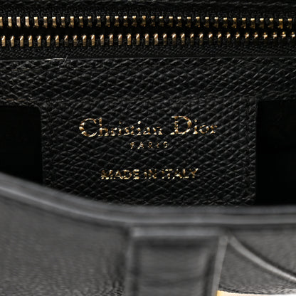 Christian Dior Grained Calfskin Saddle Bag Black 6 of 11