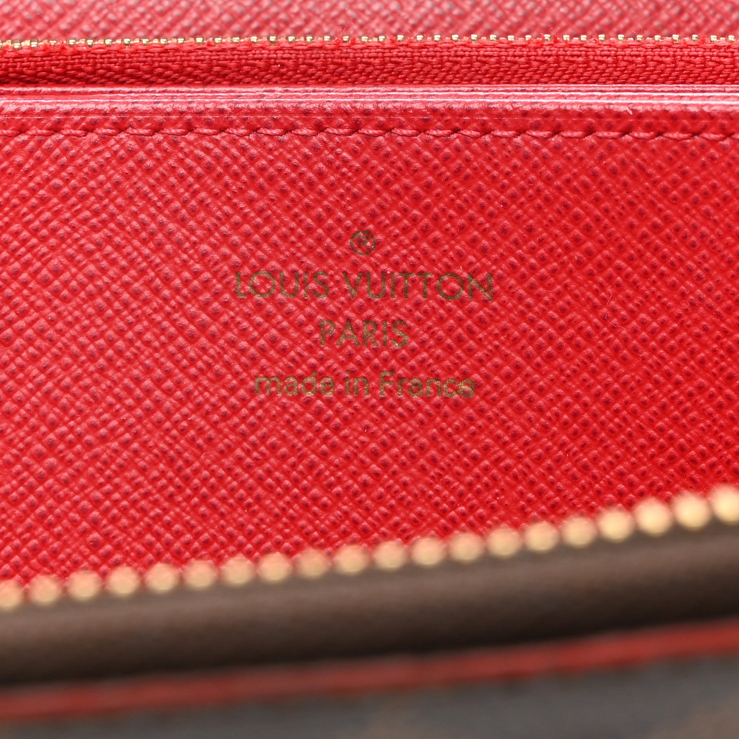 Louis Vuitton LOUIS VUITTON Damier Ebene Studded Zippy Wallet Cherry 6 of 7