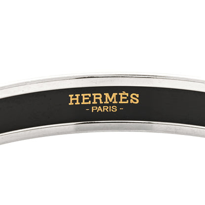 Hermes Enamel Printed Narrow Caleche Bracelet 70 Ultramarine 4 of 6