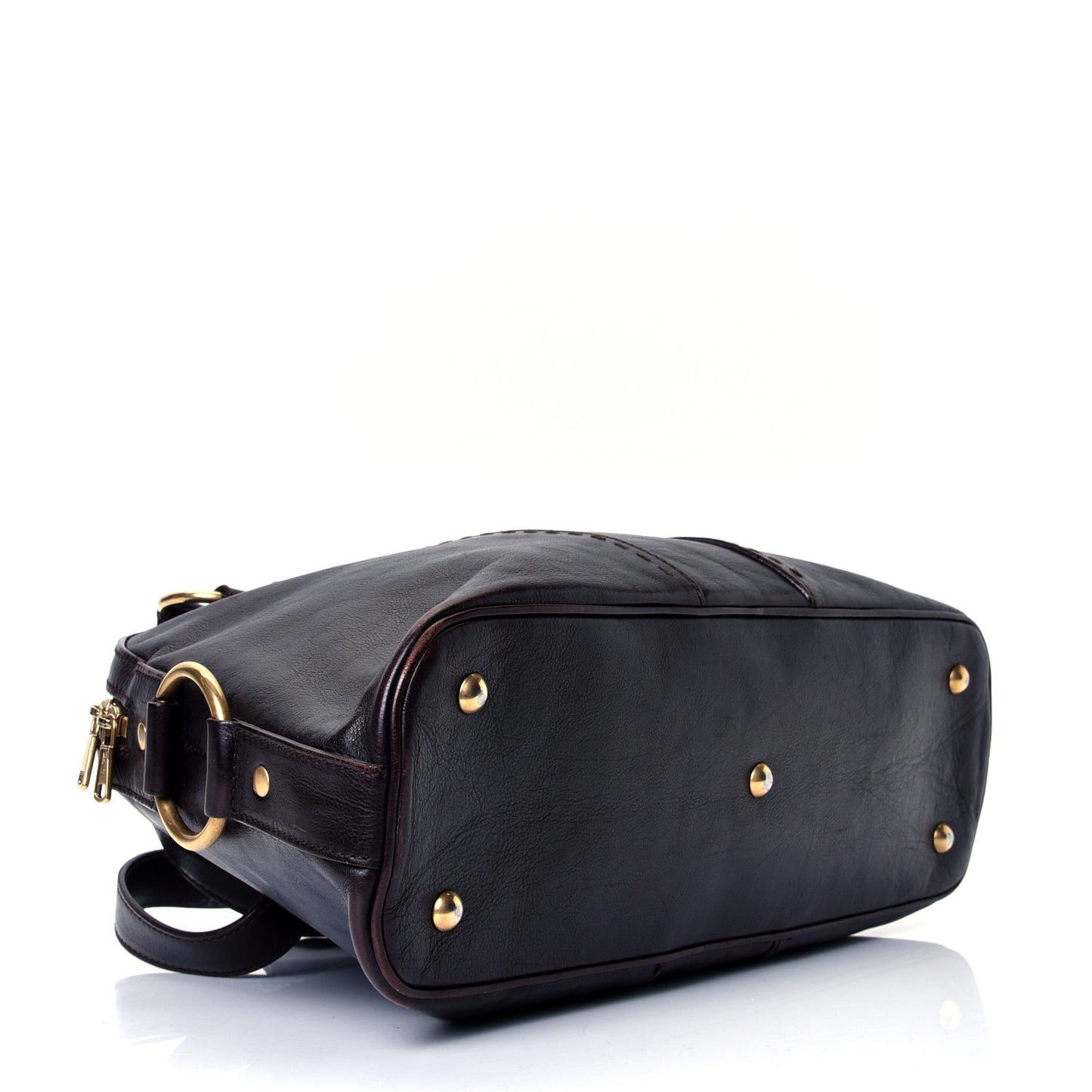 Patent Calfskin Medium Muse Chocolate