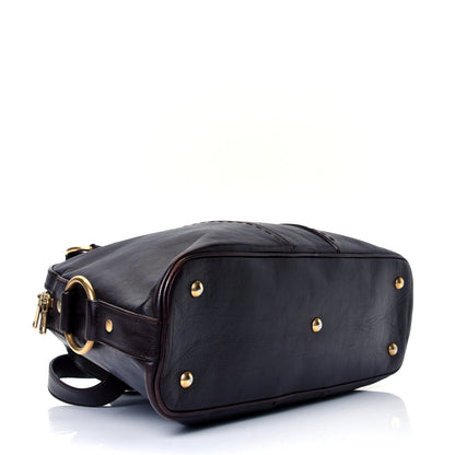 Saint Laurent Patent Calfskin Medium Muse Chocolate 3 of 4