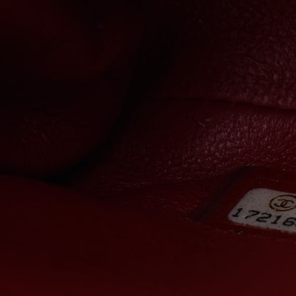 Chanel Lambskin Quilted Clutch With Chain Flap Red 7 of 10