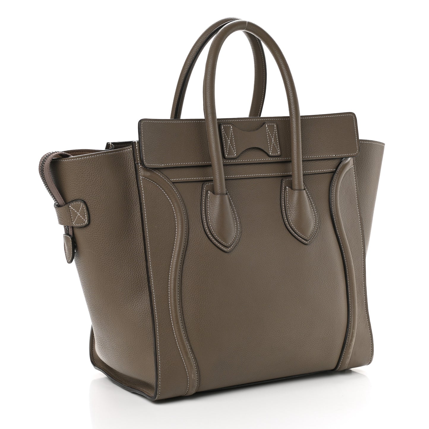 Drummed Calfskin Mini Luggage Souris