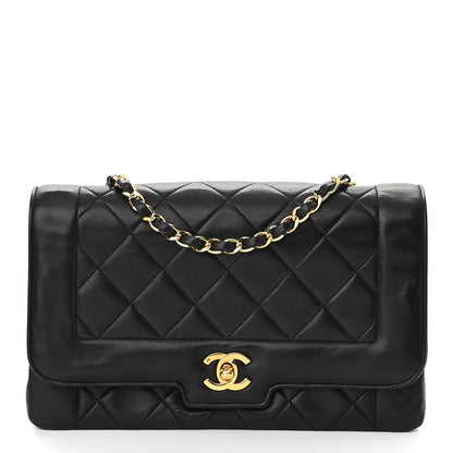Chanel Lambskin Quilted Medium Single Flap Black 1 of 9