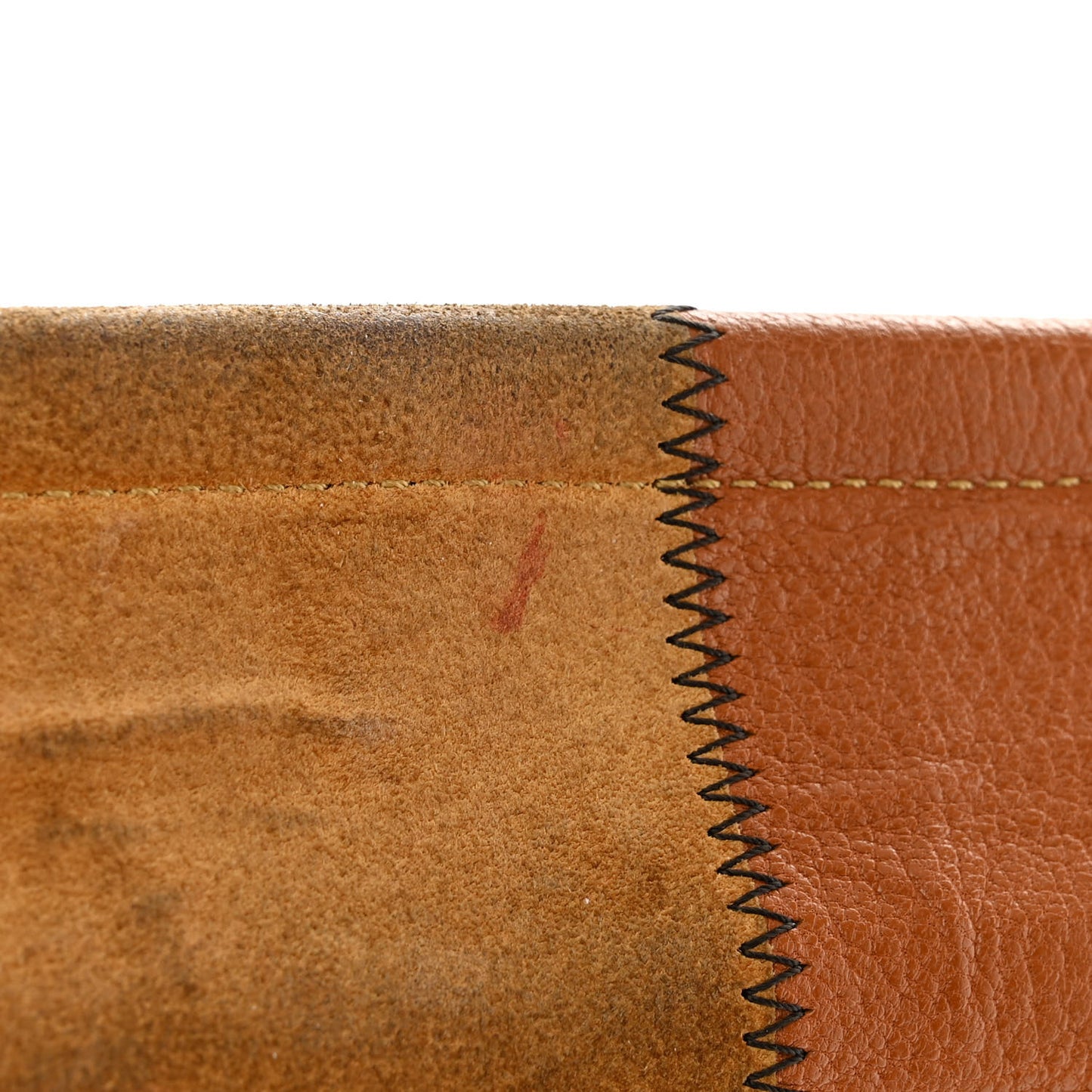 Suede Patchwork Medium Faye Shoulder Bag Brown Multicolor